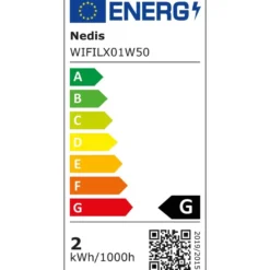 Valoketju Nedis SmartLife Wifi LED, 5m, 50-lamppua, lämminvalkoinen