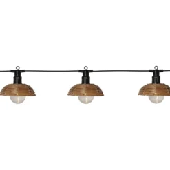 Valosarja Star Trading Cesta Light, ulkokäyttöön, 6-osainen, 350cm, ruskea/musta
