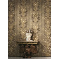Vanhanajan tapetti Marburg Glööckler Pompöös Provence 52540, 0.70x10.05m, ornamentti, kulta