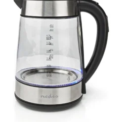 Vedenkeitin Nedis KAWK320EGS, 1.7l, lasi
