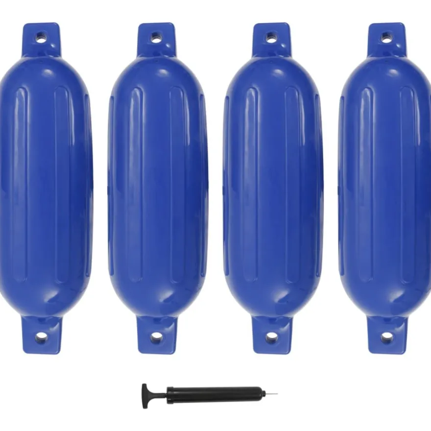 Veneen lepuuttaja, 4 kpl, sininen, 58,5x16,5 cm, PVC