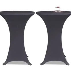 Venyvä pöydänsuoja 4 kpl 70 cm antrasiitti