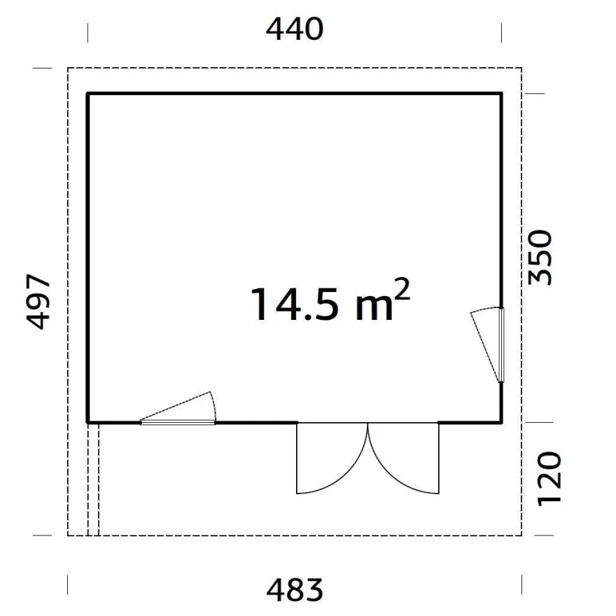 Vierasmaja Palmako Grace, 14,5m² PM56-4435