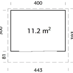 Vierasmaja Palmako Grace, sis. tuplalasilla liukuovet 11,2 m² PM56-4030-3