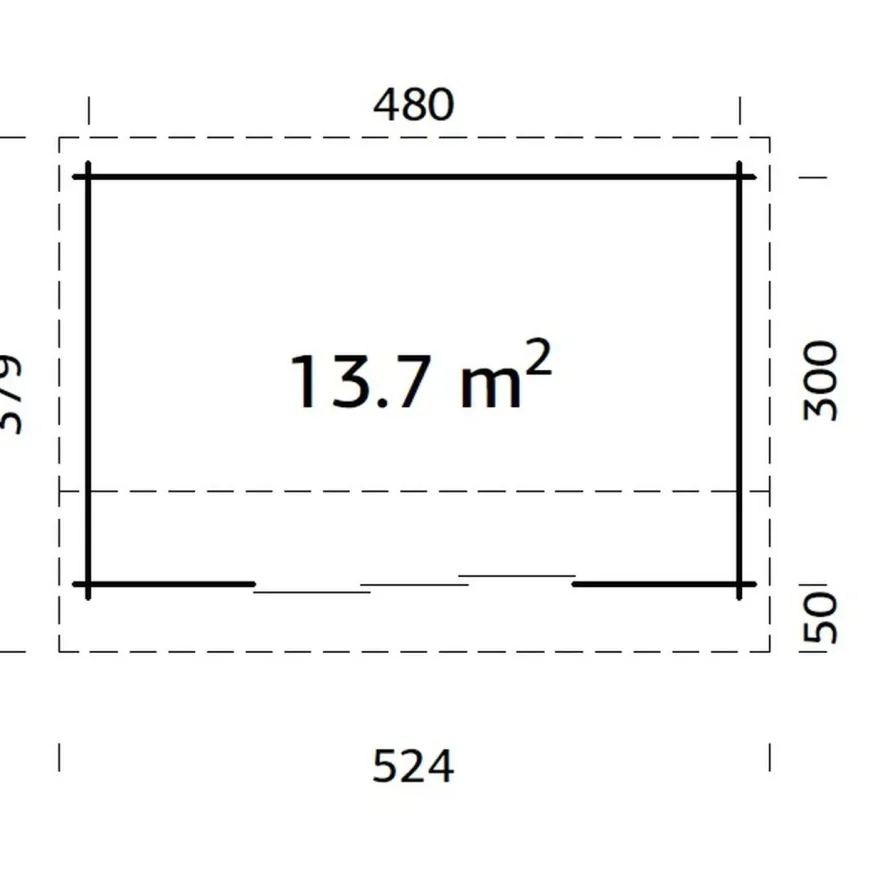 Vierasmaja Palmako Ines, sis. tuplalasilla liukuovet 13,7 m² FR44-5032-4