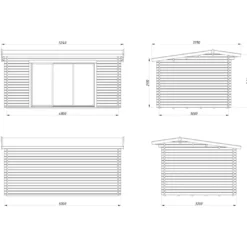 Vierasmaja Palmako Ines, sis. tuplalasilla liukuovet 13,7 m² FR44-5032-4