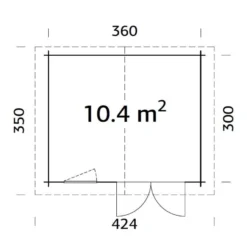 Vierasmaja Palmako Klara, 10,4m² FR28-3832-2