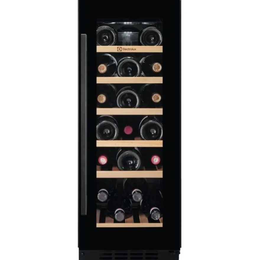 Viinikaappi Electrolux 500 EWUS020B5B, 29.5cm, 1 lämpötila-alue, integroitava, musta