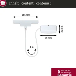 Virtakaapeli Paulmann URail Zigbee 3.0, 1m, max. 100W