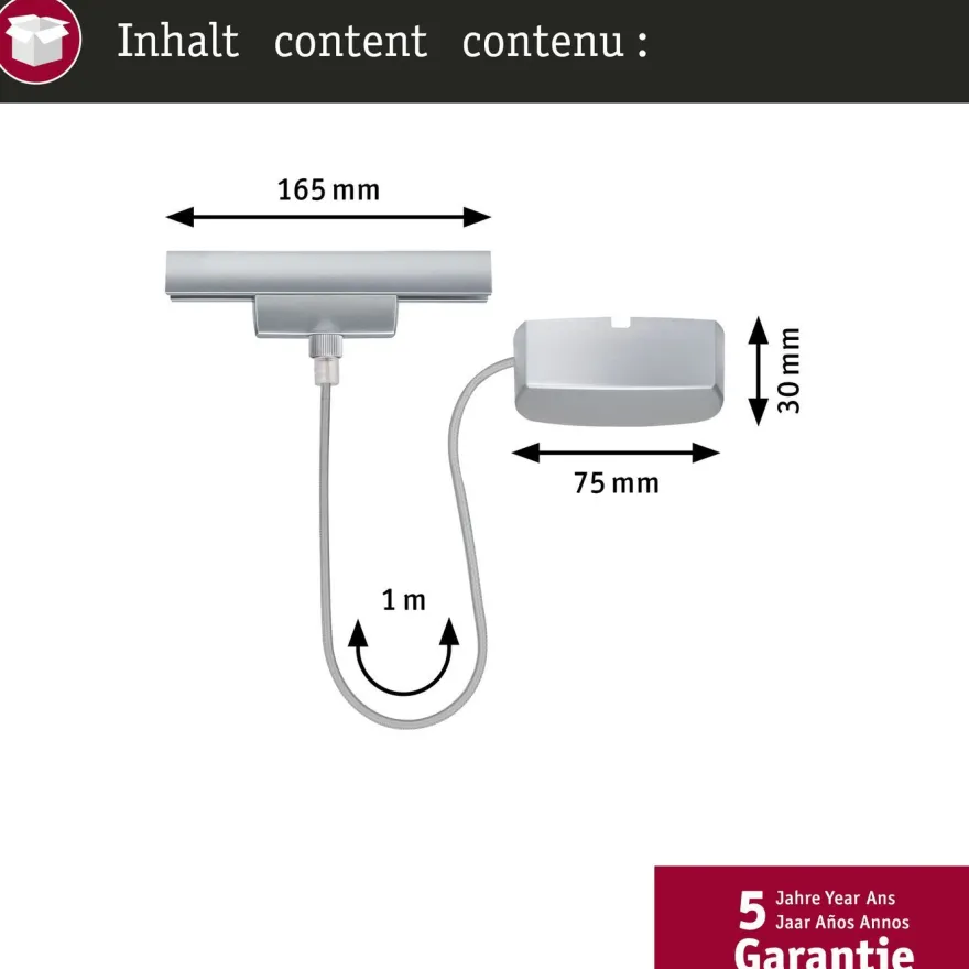 Virtakaapeli Paulmann URail Zigbee 3.0, 1m, max. 100W