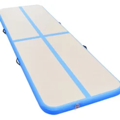 Voimistelumatto, täytettävä, pumpulla, 500x100x10cm, PVC, sininen