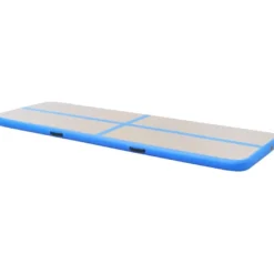 Voimistelumatto, täytettävä, pumpulla, 500x100x10cm, PVC, sininen