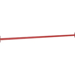 Voimistelutanko, 125cm, teräs, punainen, eri pakkauskokoja