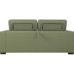 Vuodesohva Home4You KINGSTON 3-istuttava 198x96xK76/94 cm, vaaleanvihreä, harmaa