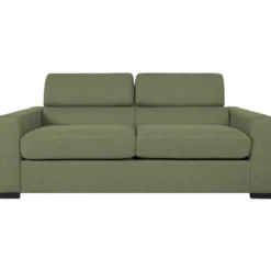Vuodesohva Home4You KINGSTON 3-istuttava 198x96xK76/94 cm, vaaleanvihreä, harmaa