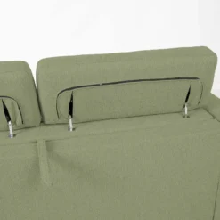 Vuodesohva Home4You KINGSTON 3-istuttava 198x96xK76/94 cm, vaaleanvihreä, harmaa