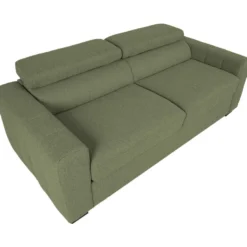 Vuodesohva Home4You KINGSTON 3-istuttava 198x96xK76/94 cm, vaaleanvihreä, harmaa