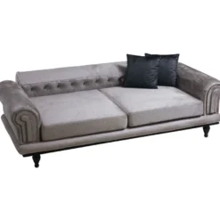 Vuodesohva Linento Furniture Polyanna, 3-istuttava, harmaa