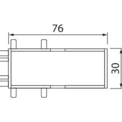 X-liitin Airam Linear LED, 1W, 3000K, 65lm