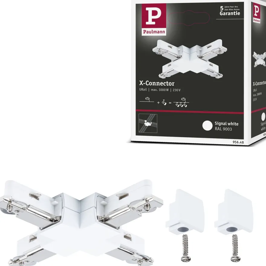 X-liitin Paulmann URail Light&Easy 104x104mm max. 1000W valkoinen