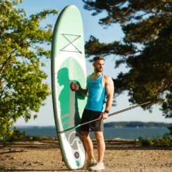 2x SUP-lautasetti Deep Sea Standard, ilmatäytteinen, 275cm, 15 PSI, vihreä