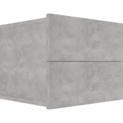 Yöpöydät 2kpl betoninharmaa 40x30x30 cm lastulevy