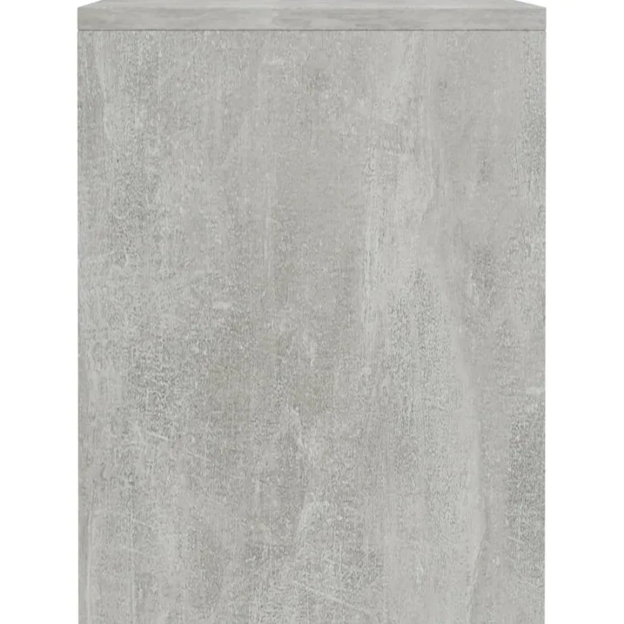 Yöpöydät 2kp 40x30x40 cm lastulevy betoninharmaa