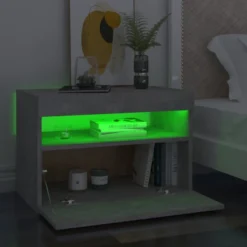 Yöpöytä LED-valoilla, 60x35x40cm, eri pakkauskokoja ja värejä