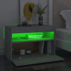 Yöpöytä LED-valoilla, 60x35x40cm, eri pakkauskokoja ja värejä