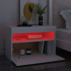 Yöpöytä LED-valoilla, 60x35x40cm, eri pakkauskokoja ja värejä