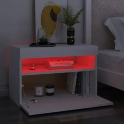 Yöpöytä LED-valoilla, 60x35x40cm, eri pakkauskokoja ja värejä