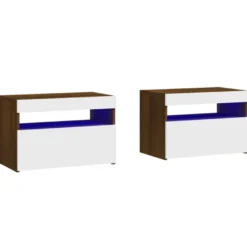 Yöpöytä LED-valoilla, 60x35x40cm, eri pakkauskokoja ja värejä