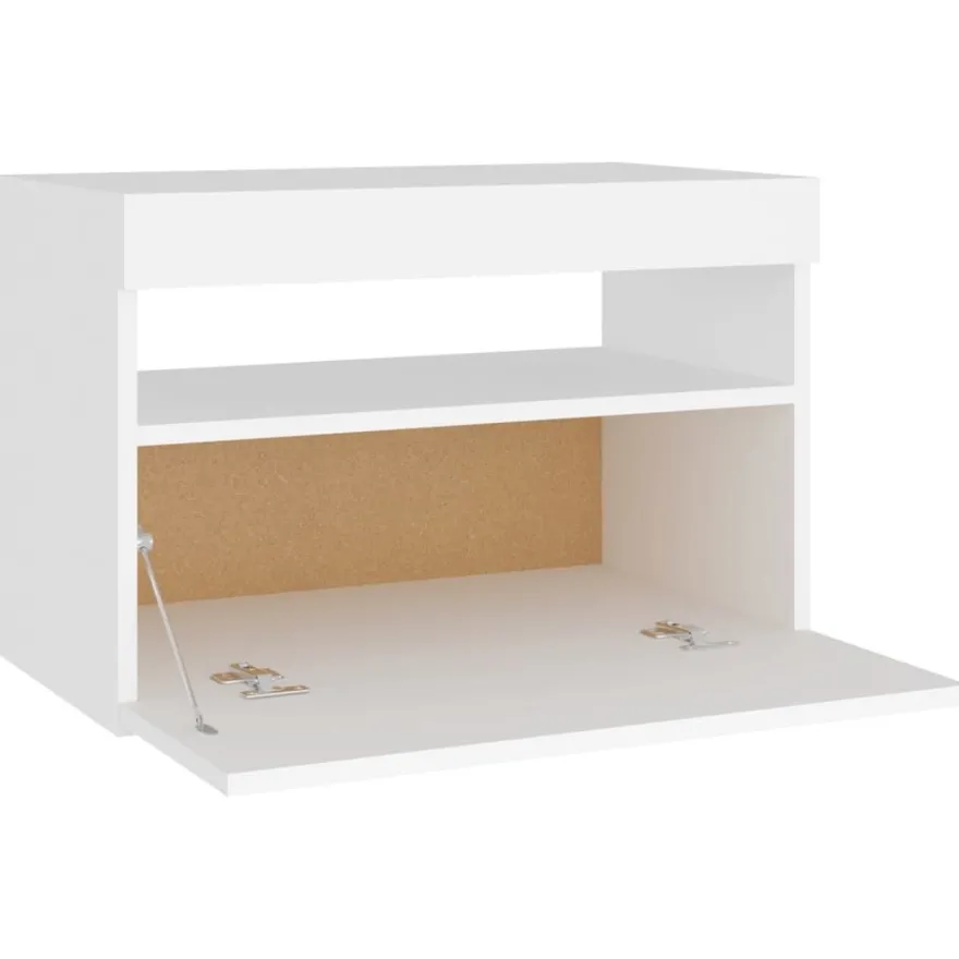 Yöpöytä LED-valoilla, 60x35x40cm, eri pakkauskokoja ja värejä