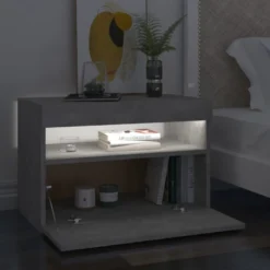 Yöpöytä LED-valoilla, 60x35x40cm, eri pakkauskokoja ja värejä