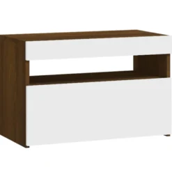 Yöpöytä LED-valoilla, 60x35x40cm, eri pakkauskokoja ja värejä