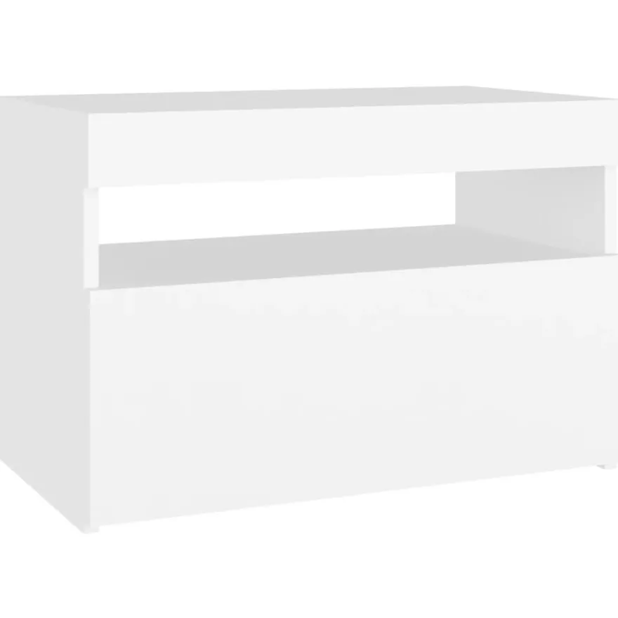Yöpöytä LED-valoilla, 60x35x40cm, eri pakkauskokoja ja värejä