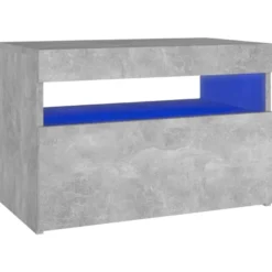 Yöpöytä LED-valoilla, 60x35x40cm, eri pakkauskokoja ja värejä