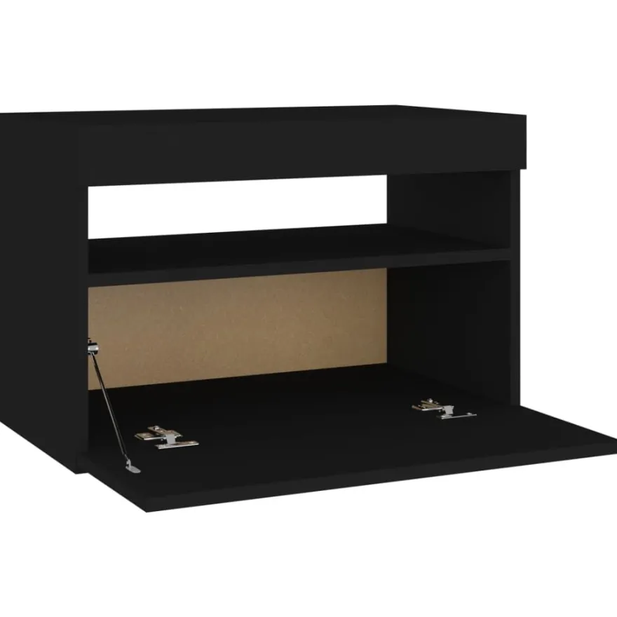 Yöpöytä LED-valoilla, 60x35x40cm, eri pakkauskokoja ja värejä
