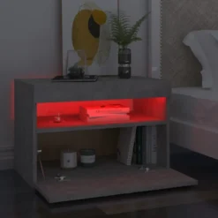Yöpöytä LED-valoilla, 60x35x40cm, eri pakkauskokoja ja värejä
