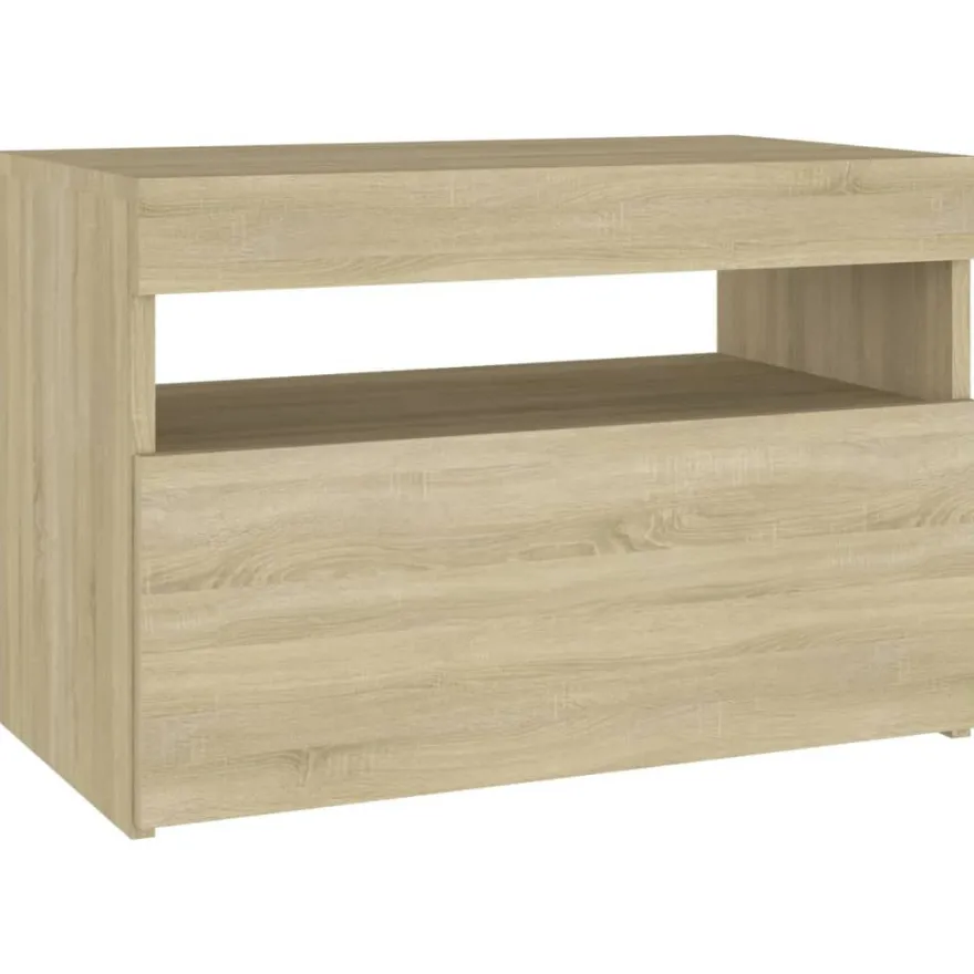 Yöpöytä LED-valoilla, 60x35x40cm, eri pakkauskokoja ja värejä