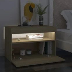Yöpöytä LED-valoilla, 60x35x40cm, eri pakkauskokoja ja värejä