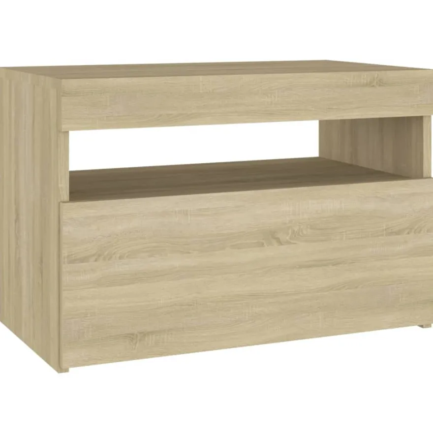 Yöpöytä LED-valoilla, 60x35x40cm, eri pakkauskokoja ja värejä