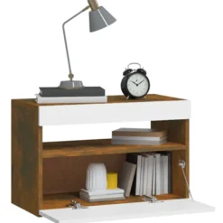 Yöpöytä LED-valoilla, 60x35x40cm, eri pakkauskokoja ja värejä