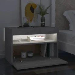 Yöpöytä LED-valoilla, 60x35x40cm, eri pakkauskokoja ja värejä