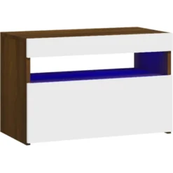 Yöpöytä LED-valoilla, 60x35x40cm, eri pakkauskokoja ja värejä
