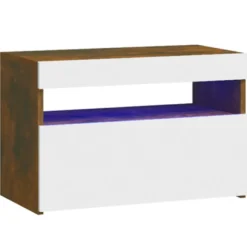 Yöpöytä LED-valoilla, 60x35x40cm, eri pakkauskokoja ja värejä