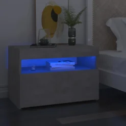 Yöpöytä LED-valoilla, 60x35x40cm, eri pakkauskokoja ja värejä