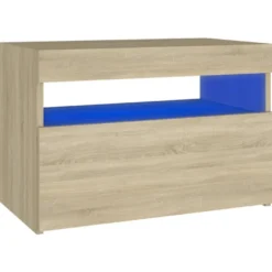 Yöpöytä LED-valoilla, 60x35x40cm, eri pakkauskokoja ja värejä