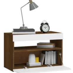 Yöpöytä LED-valoilla, 60x35x40cm, eri pakkauskokoja ja värejä