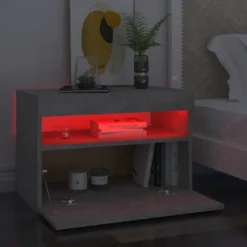 Yöpöytä LED-valoilla, 60x35x40cm, eri pakkauskokoja ja värejä